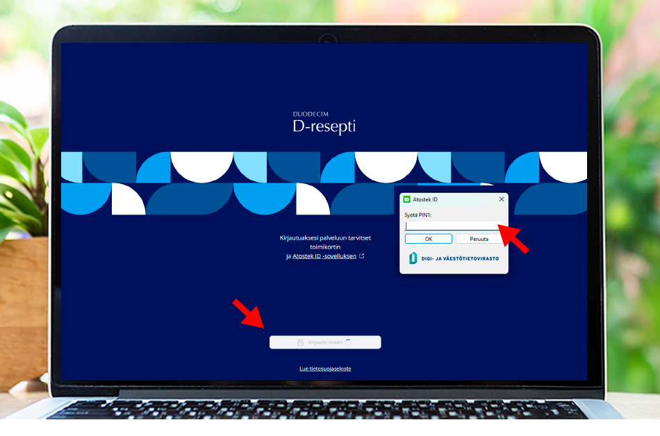 Kirjaudu sisään tietokoneella