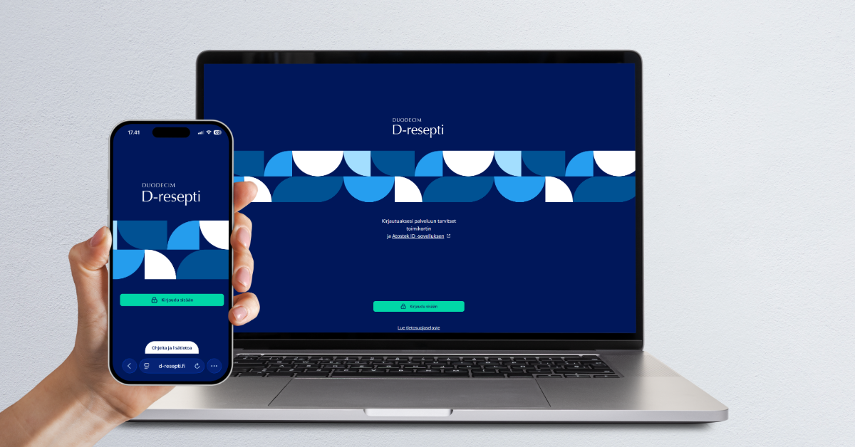 www.d-resepti.fi avattuna puhelimella ja tietokoneella